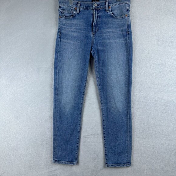 Citizens Of Humanity Jeans Rocket Crop High Rise Skinny Size W29 Women's Blue - Picture 1 of 11